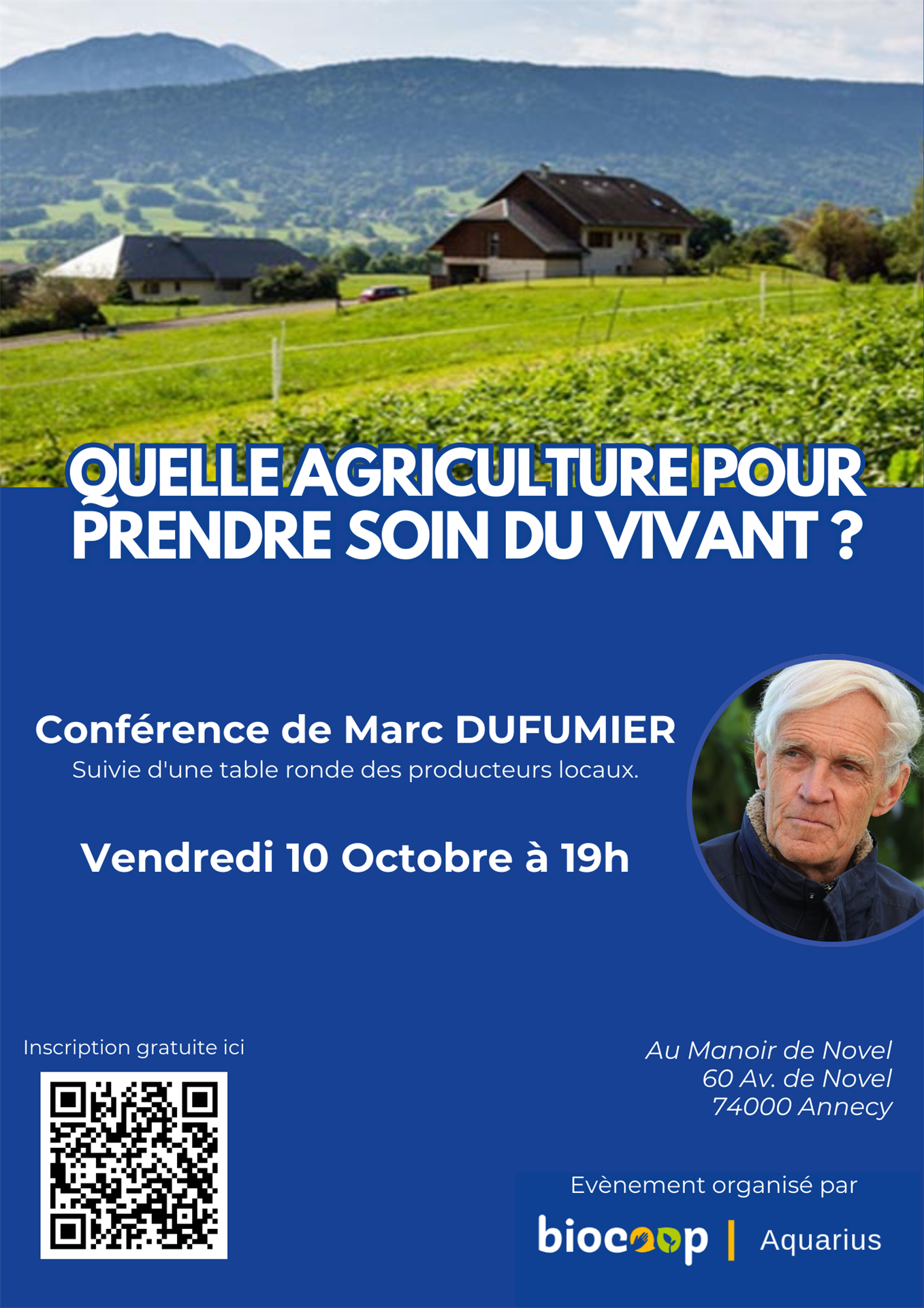 Conférence : Quelle agriculture pour prendre soin du vivant ?