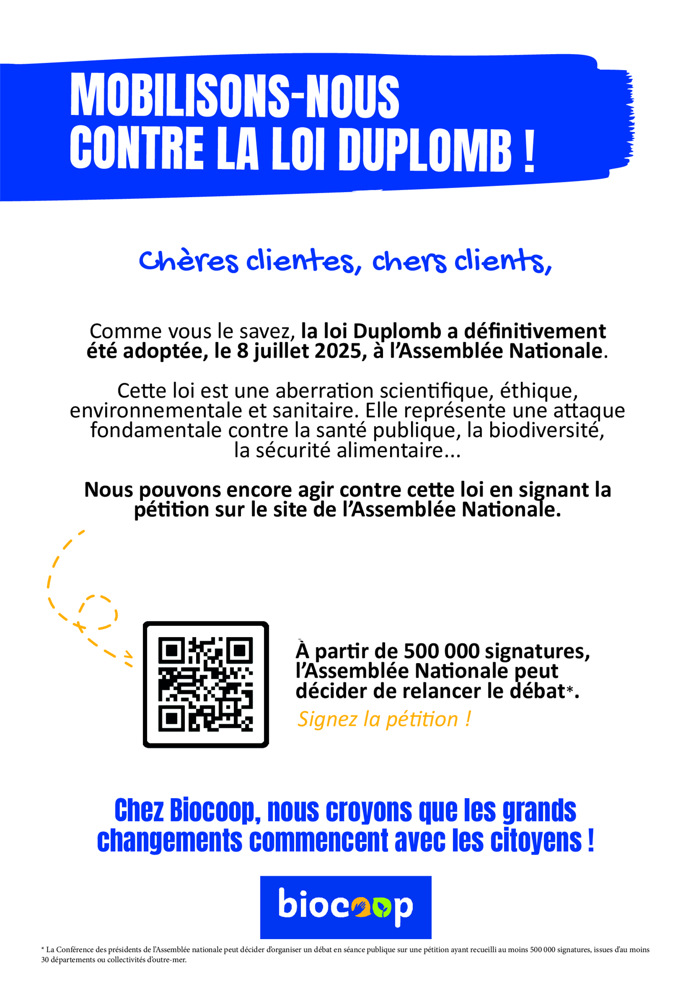 MOBILISONS-NOUS  CONTRE LA LOI DUPLOMB !